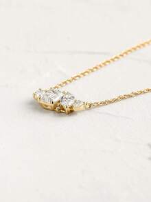 1pc December Birthstone Fashion Necklace For Women, Casual Luxury Style, Suitable As Gift