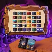 磁性积木矿山世界磁性洞穴世界建筑砖块立方体玩具套装 STEM 教育感官 2025 年最佳礼物，适合 3 岁以上男孩女孩 - 彩色 - 查看 11