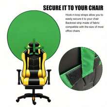 Portable Green Screen Chair, 28.4 In Greenscreen Backdrop With Stand Double Sided Foldable Green Background, For Photography Streaming Gaming Photo Zoom Video Chats And Meeting, Backdrop Video Calls, Photo Props - 75cm - View 7