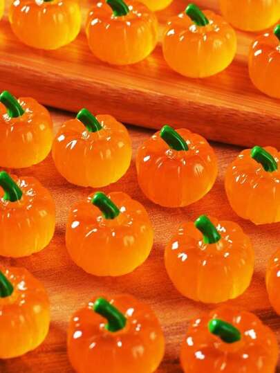 10/50 szt., realistyczna dynia, żywiczne dynie do dekoracji na Halloween, miniaturowe dynie, sztuczne dynie, sztuczne warzywa, dyniowe dekoracje stołowe, jesienne mini modele dyni na Halloween, Święto Dziękczynienia, jesienne dekoracje, prezenty na imprezę halloweenową, dekoracje do domu, świecące w ciemności artykuły imprezowe