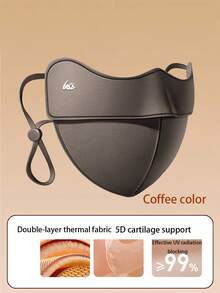 Comfortable & Fashionable Women's Face Mask - Windproof, Thick 3D Warm, With Ear Hooks, Nylon Material, Washable, Warm Protective Mask For Women, Highly Attractive, Autumn/Winter Windproof & Cold-Proof, Eye-Caring