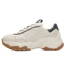 MLB Men's And Women's Casual Shoes, BIGBALL CHUNKY EMBO MONOGRAM, Comfortable And Lightweight Outdoor Everyday Sports Casual Shoes, 3ASHBEM4N-50IVS