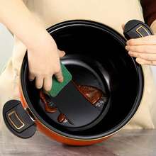 7L Enamel Micro Pressure Cooker, Fast Cooking Pot With See-Through Lid, Non-Stick & Induction Compatible, For Stew/Soup/Rice - Orange - View 6