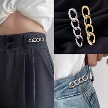 1/2pcs Skirt Waist Cinching Tool, Jeans Waist Circumference Big Change Small Pants Waist Tightening Adjustment Buckle Versatile Brooch Buckle Needle Waist Cinching Buckle - Multicolor - View 6