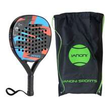 IANONI Padel Racket , Carbon Fiber, Soft EVA Face Tennis Paddle Racquet Racket With Padle Bag, Great For Thanksgiving, Christmas, Halloween And New Year's Celebrations