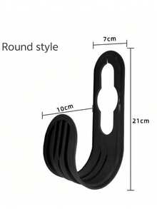 1 件装花园软管挂钩，塑料壁挂式水管吊架支撑架家居用品 - 黑色 - 查看 8
