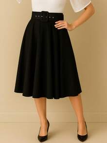 Women Skirts - Black - View 2