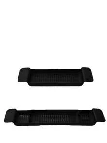 Adjustable Drain Bathtub Caddy, Bathroom Plastic Bathing Bucket Storage Rack, Multifunctional Phone Holder For Bathing & Watching Videos, Bathroom Accessories, Room Decor - Multicolor - View 4