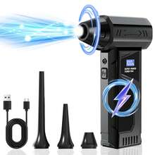 Mini Fan, 990,000 RPM Electric Portable Air Dust Collector, Mini Blower, Equipped With 2 Rechargeable 2000mAh Batteries, For Cleaning Keyboards, Computers, Cars, And Homes.