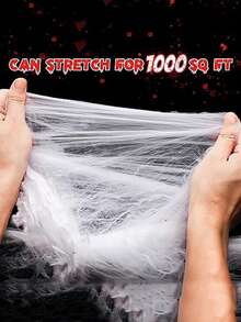 1pc Halloween Spider Web Decoration, Indoor/Outdoor Party Supplies Spider Silk Prop