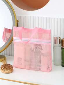 New Makeup Bag Organizer, Small Portable Handheld Toiletry Bag, Multi-Function Mesh Pouch Wholesale,Pouch,Makeup Pouch,Travel Essential - Multicolor - View 2