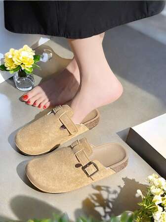 女士平底鞋，新款勃肯鞋，穆勒鞋，乐福鞋，木屐，可调节搭扣，可爱独特设计，女士夏季木屐，轻便舒适，时尚夏季休闲拖鞋，适合户外、度假、散步，时尚穆勒一脚蹬鞋，卡其色女士凉鞋，包头拖鞋，女士镂空鞋，时尚秋冬休闲拖鞋，适合户外、度假、散步，感恩节/万圣节礼物，一脚蹬鞋（尺码偏小）