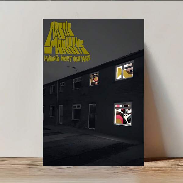 1PC Canvas Poster - Favorite Worst Album Cover, Ideal For Home, Office, Cafe, Bar, Bedroom Decor, Music Room Accent|Vibrant Wall Art|Durable Canvas, Music Room Decor Optional Frame Optional Frame