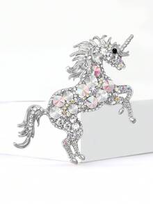 复古合金马胸针 - 时尚动物别针，男女皆宜，适合派对装扮配饰/朋友聚会徽章礼物