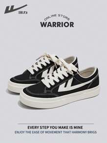 WARRIOR Warrior Men's And Women's Sports Shoes Spring And Autumn Comfortable Modest Style Casual Yet Sleek Sneakers Applicable Throughout The Year Wear-Resisting All-Day Wear Training Sneakers Running Shoes Canvas Shoe