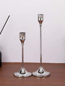 قطعة واحدة/مجموعة واحدة من حامل الشموع الفضي الفاخر بالطراز الشمالي، حامل شموع فاخر للمائدة، شموع على الطراز العثماني للاستخدام في حفلات الزفاف الراقية، وتزيين طاولات الحفلات والأعياد والكريسماس، ديكور شموع متعدد الاستخدامات بطراز بوهيمي أنيق لحفلات، وعشاء بالشموع، وأعياد الميلاد، وحفلات الفنادق، وديكور المنزل