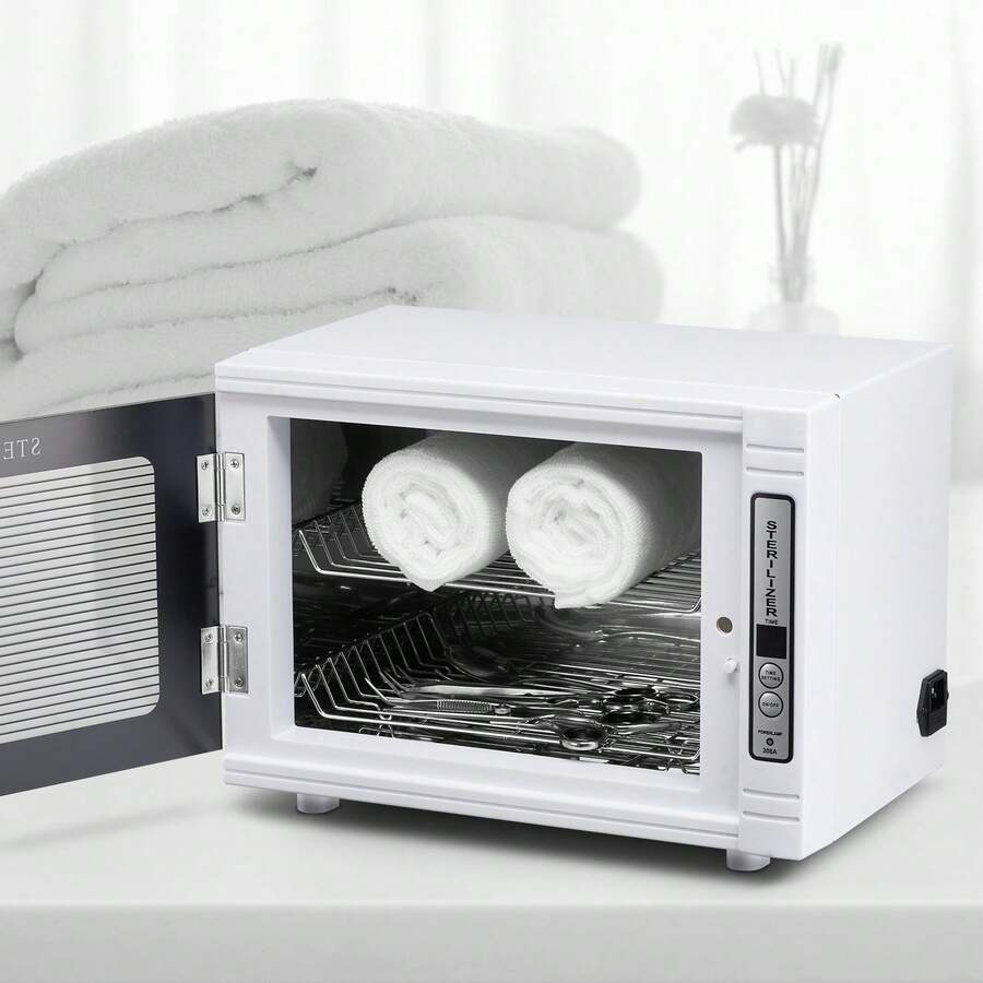 Nail Tool Cleaning Machine, 12L Large Capacity, Tool Cabinet Cleaner Box With Timer Setting, Tempered Glass Door, 185nm Wavelength, For Labs, Home, Nail Salons, Hair Studios, Beauty Salons - Xem 1