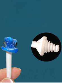 10/50/100支装鼻蜡棒，鼻蜡套装配件，清洁鼻蜡棒 - 白色 - 查看 6