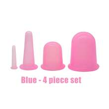 1-5 piezas Producto de cuidado de la salud familiar duradero, ventosas de masaje corporal completo, ventosas de succión de vacío, ventosas de silicona, masajeador anticelulitico, color aleatorio