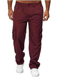 AIFARLD Men's Cargo Pants With Pockets Cotton Hiking Sweatpants Casual Athletic Jogger Sports Outdoor Trousers Relaxed Fit - Coffee - 查看 9