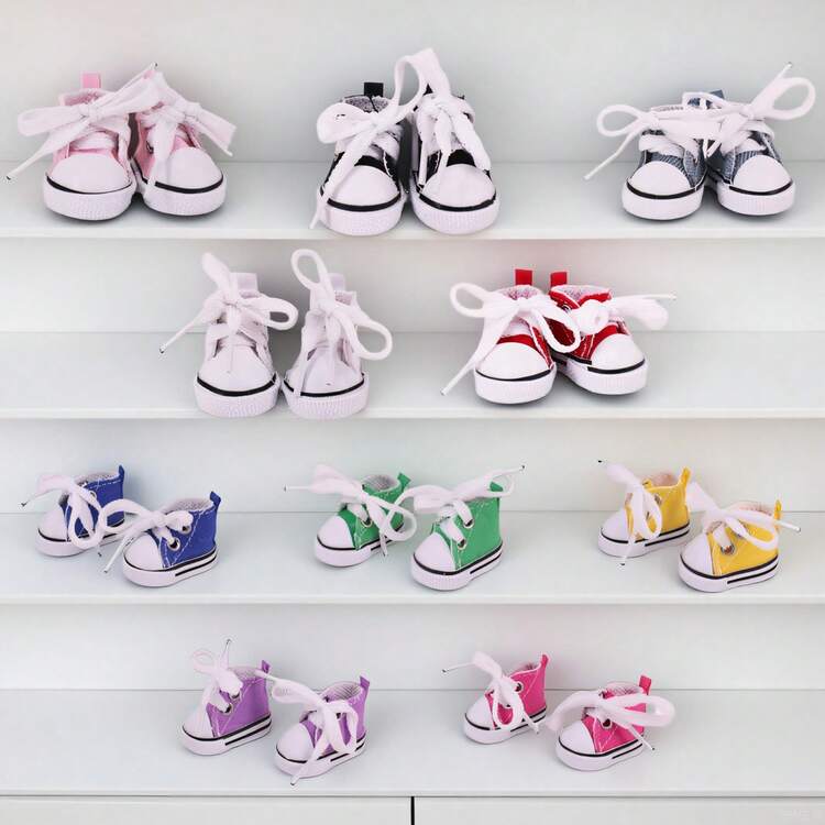 For Labubu Doll Shoe Collection. 17-Cm Labubuu Replacement Shoes, 10-Cm Doll Shoes, 23-Cm 8-Joint Doll Shoes, Doll Outfit Accessories - Multicolor - View 5