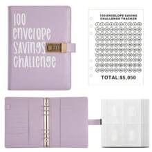 Pasta com 100 envelopes para desafio de economia de dinheiro, pasta com 100 envelopes para desafio de economia de dinheiro, livro de desafios de economia com cadeado, maneira fácil e divertida de economizar 5050 dólares, brindes e recompensas, volta às aulas, decoração de outono, decoração de outono, decorações de Natal, presentes de Natal, presentes de aniversário, presentes de feriado, presentes de formatura