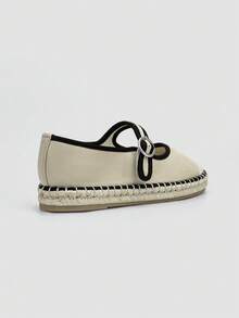 ADAMUMU Women's Flat Shoes, Solid Color Single Buckle, Lightweight, Comfortable, Breathable, Fashionable, Spring/Summer - Beige - View 6