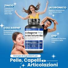 Vitastrong Collagen And Hyaluronic Acid 180 Tablets, Hydrolyzed Collagen 2000mg COLLinstant Quality, Collagen Supplement For Skin, Bones, Joints - Others - View 3