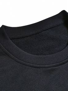 Áo nỉ cổ tròn thoải mái in họa tiết xe đua đường phố, phong cách thường ngày dành cho nam giới của Motocore, thích hợp cho mùa xuân/thu. - màu đen - Xem 3