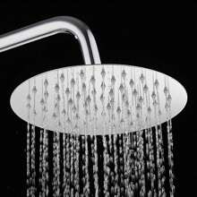 1pc Home Fixed Shower Head, Stainless Steel Material, Square Rainfall Shower Head, 4/6/8/10 Inch Bathroom High Pressure Rainfall Shower Head, Bathroom Accessories Home Bathroom Decor Fall Decor