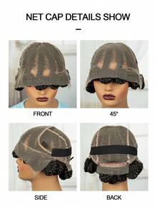 Elegant Full Lace Bantu Knot Women's Braided Wig - High Density, Heat-Resistant Synthetic Hair, Party-Vacation First