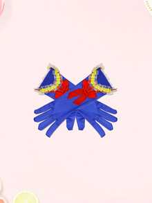 1 Pair, Ice Princess Costume Gloves, Party Accessories, Blue, Pink, 9 Colors Available, Cosplay Role Play Gloves Decor - Multicolor - View 18