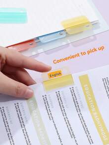 5/15/30/50个彩色索引夹、多功能书签、高品质文件分隔符、回形针 - 彩色 - 查看 7