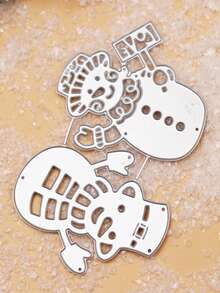 Christmas + Christmas Snowman 1 Set Metal Cutting Knife Mold Cutting Mold DIY Paper Card Craft For Cutting And Pasting Thin Sheets, Greeting Card Craft Decoration, Decorative Embossing, Home Project Making Tools Carbon Steel Mold Home Decor Christmas Decorations Room Decor