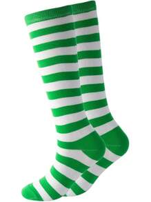 Knee High Socks Stripes Girls Cotton Calf Athletic Tube Socks,SOCKS