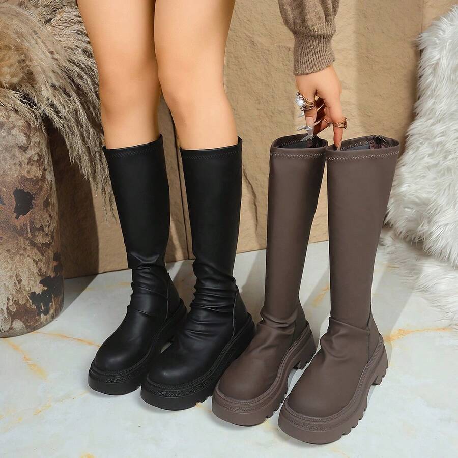 Motorcycle Boots - Camel - View 1