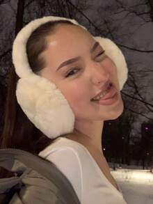 2PCS/1pc Unisex Solid Color Earmuffs - Soft Plush Ear Warmer,Snowy Women Earmuffs , Foldable Ear Muffs, Women Cute Ear Covers Adjustable Headband With Fuzzy Thermal Lined Comfortable Coldproof Earmuffs For Winter Outdoor,Taking Photos At A Party,Outdoor Earmuffs.Winter Accessories Fall - B - View 7