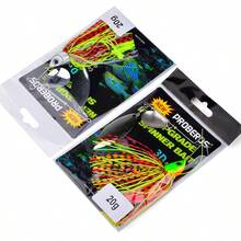 20g Fishing Lure, Hard Metal Spinner Lure Set, Suitable For Bass, Trout, Salmon, Freshwater & Saltwater, 5 Colors Tassel Beard Alloy Lure