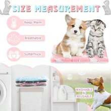 1pc Pet Mat, Dog Bed Pad, Soft Pet Blanket, Double-Sided Dog Blanket, Warm Sleep Blanket, Suitable For Small, Medium, Large Dogs And Cats