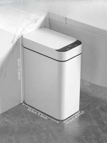 1 pieza Cubo de basura con sensor sin contacto de 12L, rango de detección de 40cm, tapa automática, cubo de basura automático impermeable y estrecho para cocina, sala de estar, baño, decoración del hogar, fiesta festiva, regalo - Multicolor - Ver 9