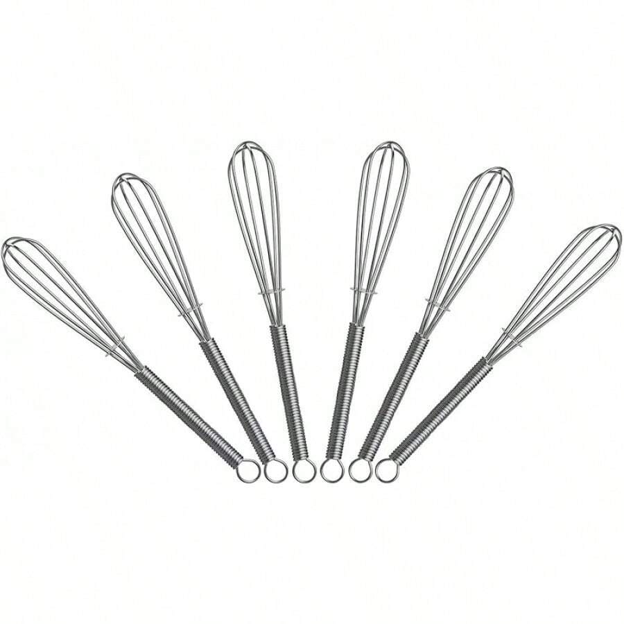8 Inch Mini Wire Whisk 6 Pack - Stainless Steel - 6pk Of 5" - View 1