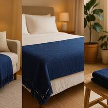 Giant Luxury Sofa Blanket 120x210 Protective Sofa Cover Type - 淺藍色 - 查看 9