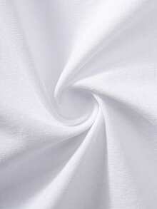 Tween Boy Classic Simple Pocket Decor White Long Sleeve T-Shirt, Suitable For Casual, Holiday, Layering With Various Outerwear