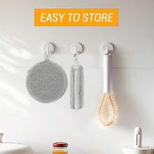 Longzhuo Paños de Alambre de Doble Capa para Húmedo y, Nuevos Paños de Alambre Multiusos Reutilizables, Esponja de Alambre para Fregadero y Cocina (15) - 5 - Ver 9