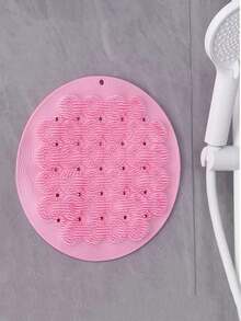 Self-Adhesive Back Scrubber, Silicone Massage Pad With Suction Cup For Bath, Exfoliating & Scrubbing Dead Skin - Multicolor - View 11