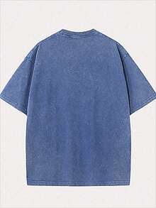 Jesus Above All Else Patterned T-Shirt-Unisex Christian Easter Shirt, Gray Cotton T-Shirt With Bold White Letters, Casual Round Neck, Perfect Gift For Men And Women, 230 Grams Of Medium Thickness. - Xanh đậm - Xem 2