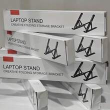 Aluminum Alloy Laptop Stand, Foldable Desktop Adjustable Laptop Holder, Universal Portable Laptop Stand Suitable For All Laptops (Approx. 25cm) - Multicolor - View 7
