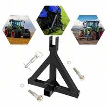 3 Point Trailer Hitch With 2 Inch Receiver, Tractor Drawbar Hitch Adapter+ 3* Hitch Pins For Trailer Towing - 1 - Ver 11