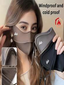 Comfortable & Fashionable Women's Face Mask - Windproof, Thick 3D Warm, With Ear Hooks, Nylon Material, Washable, Warm Protective Mask For Women, Highly Attractive, Autumn/Winter Windproof & Cold-Proof, Eye-Caring