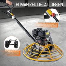 Gas-Powered Walk-Behind Concrete Power Trowel, 5.5 HP  Engine With Float Pan & 4 Blades - 35.4 Inches - View 7